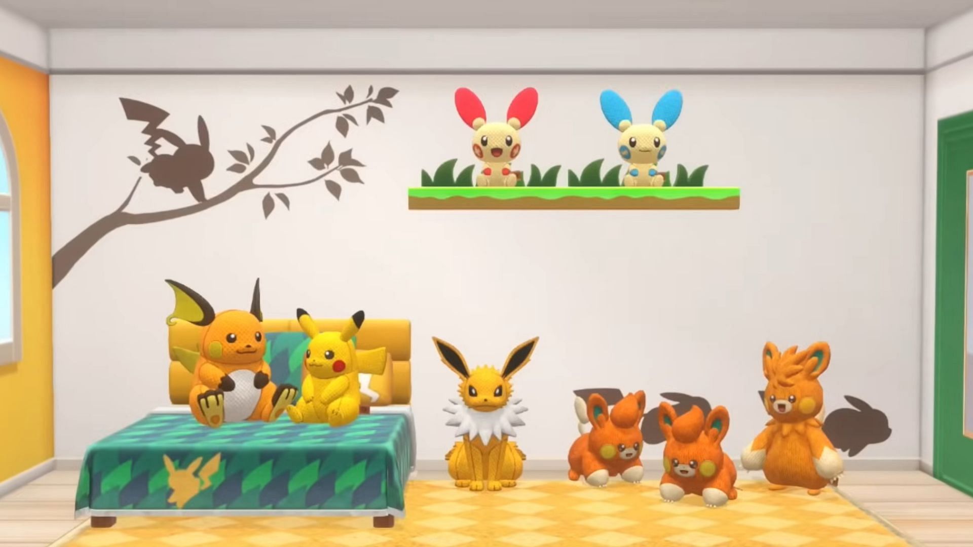 Plush customization as revealed in the game (Image via The Pokemon Company)